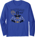 Batman Retro Ready For Action Long Sleeve Long Sleeve T Shirt Streetwear Style Everyday Wear