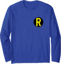 Batman Robin Left Chest Logo Long Sleeve Long Sleeve T Shirt Streetwear Style Everyday Wear
