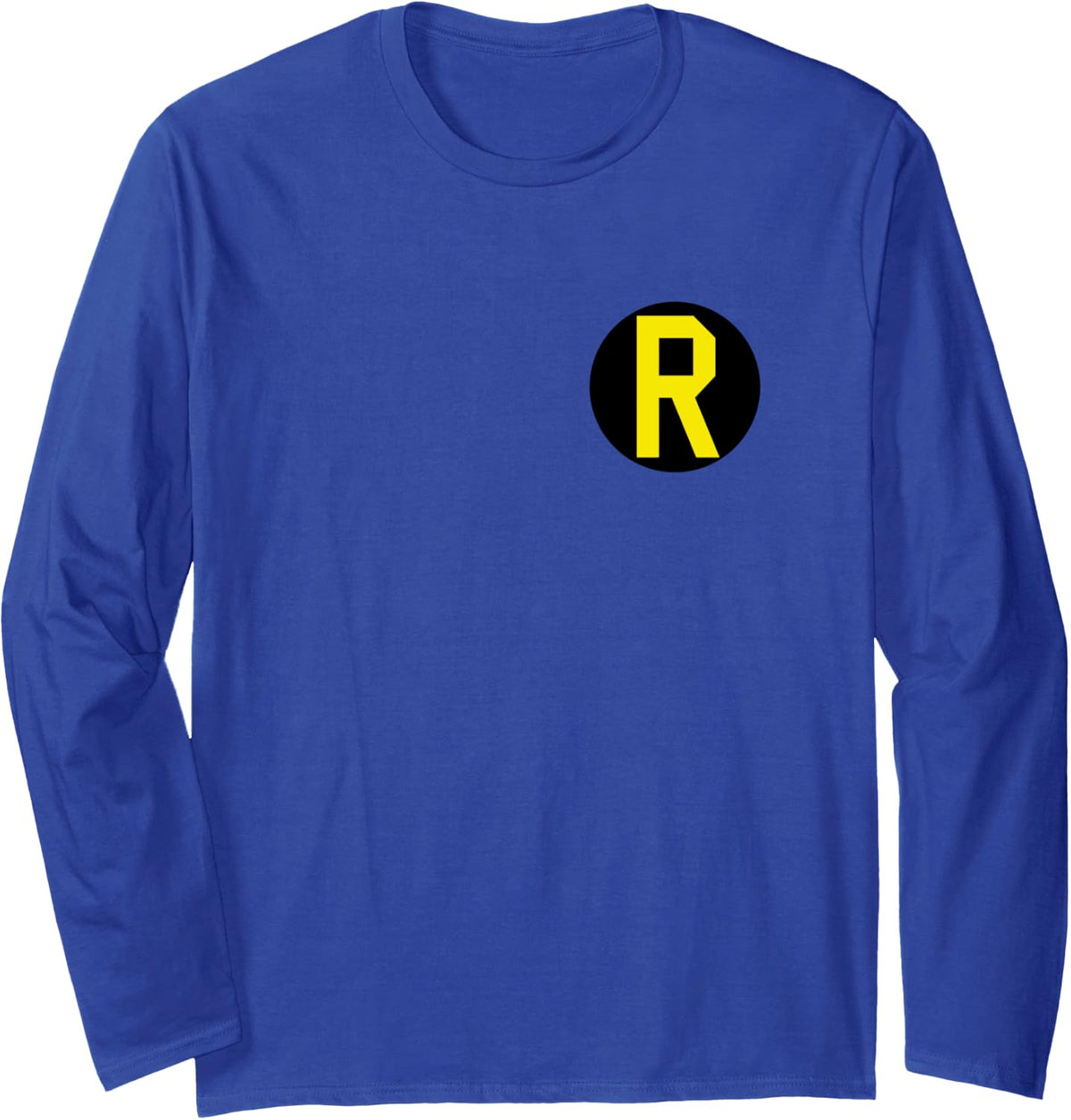Batman Robin Left Chest Logo Long Sleeve Long Sleeve T Shirt Streetwear Style Everyday Wear