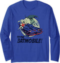 Batman Classic TV Series To the Batmobile Long Sleeve Long Sleeve T Shirt Premium Print Everyday Wear