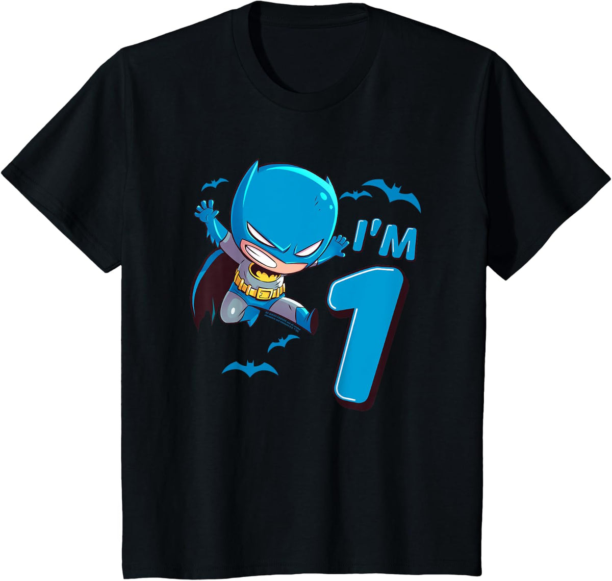 Kids Batman 1st Birthday Cute I m 1 Apparel Streetwear Style Everyday Wear