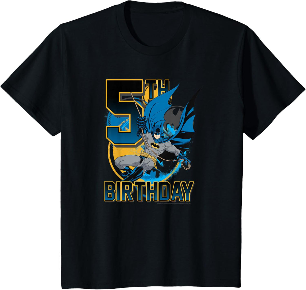 DC Comics Batman 5th Birthday Classic Super Hero Pose Youth Apparel Trending US Hot Right Now
