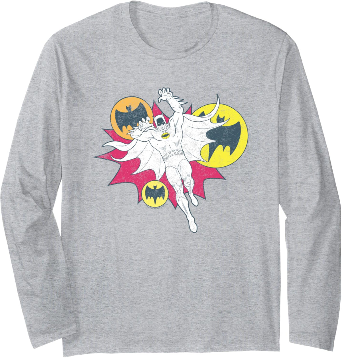 Batman Classic TV Series Bat Claws Long Sleeve Long Sleeve T Shirt Streetwear Style Gift Ready