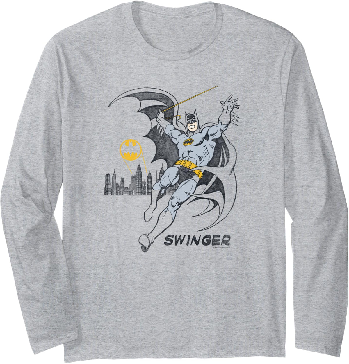 Batman Swinging Long Sleeve Long Sleeve T Shirt Viral TikTok Find Fan Favorite