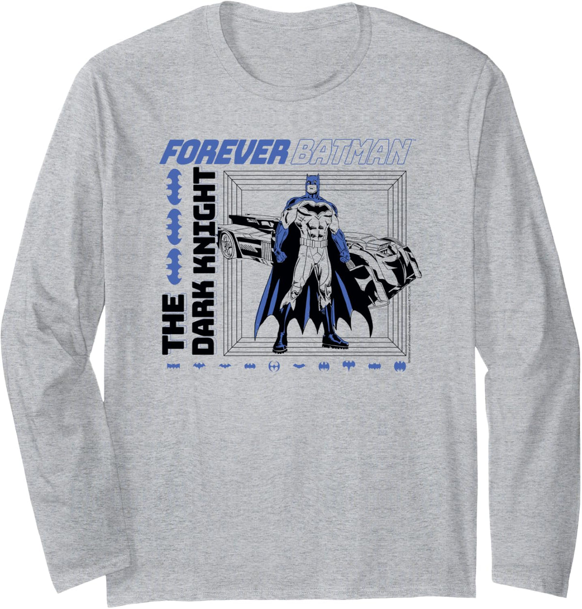 Amazon Essentials DC Comics Forever Batman The Dark Knight Frame Long Sleeve Long Sleeve T Shirt Trending US US Top Pick