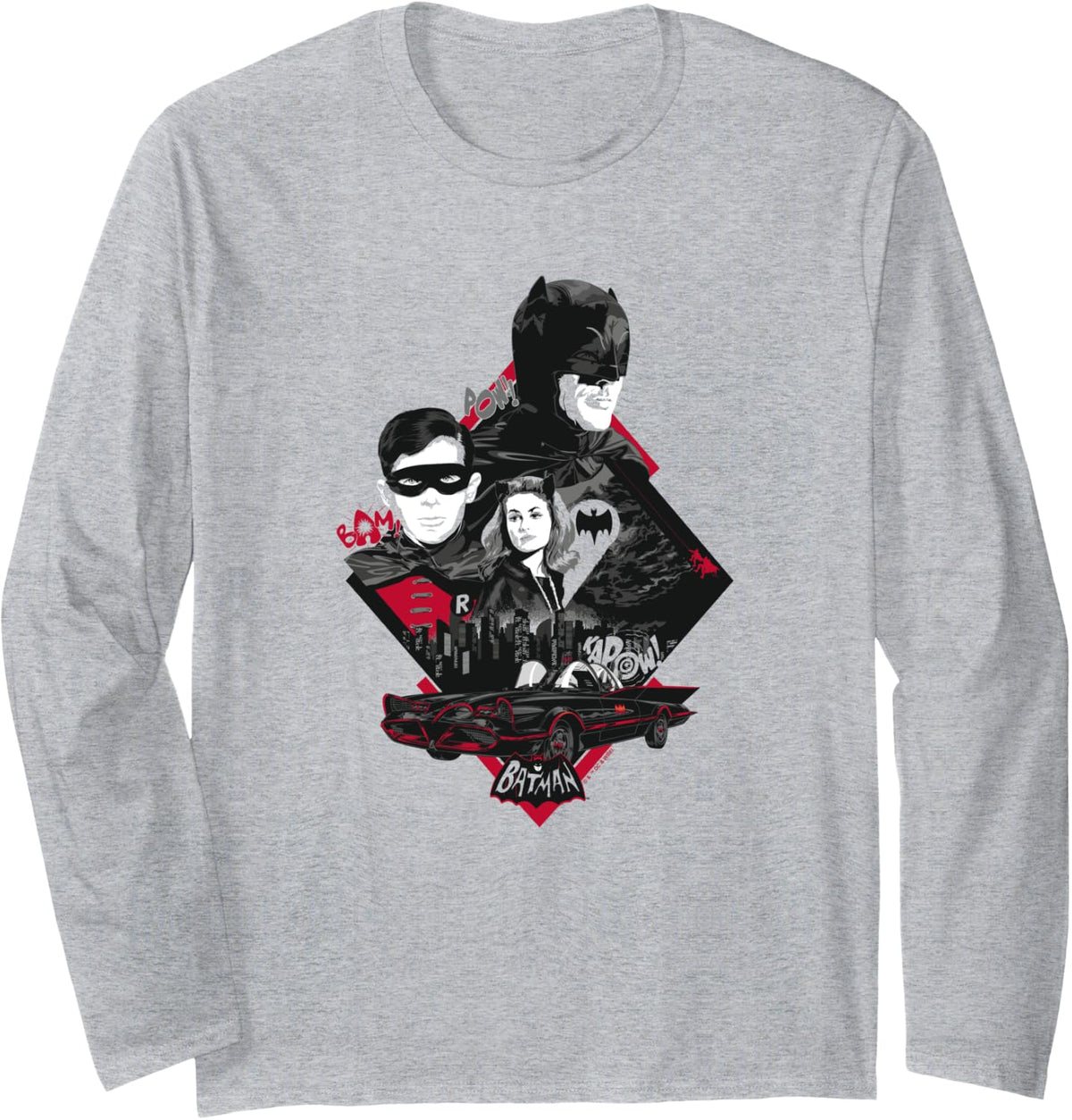 Batman Vintage Classic Catwoman Robin Batman Dark Comic Long Sleeve Long Sleeve T Shirt High Search Demand Everyday Wear