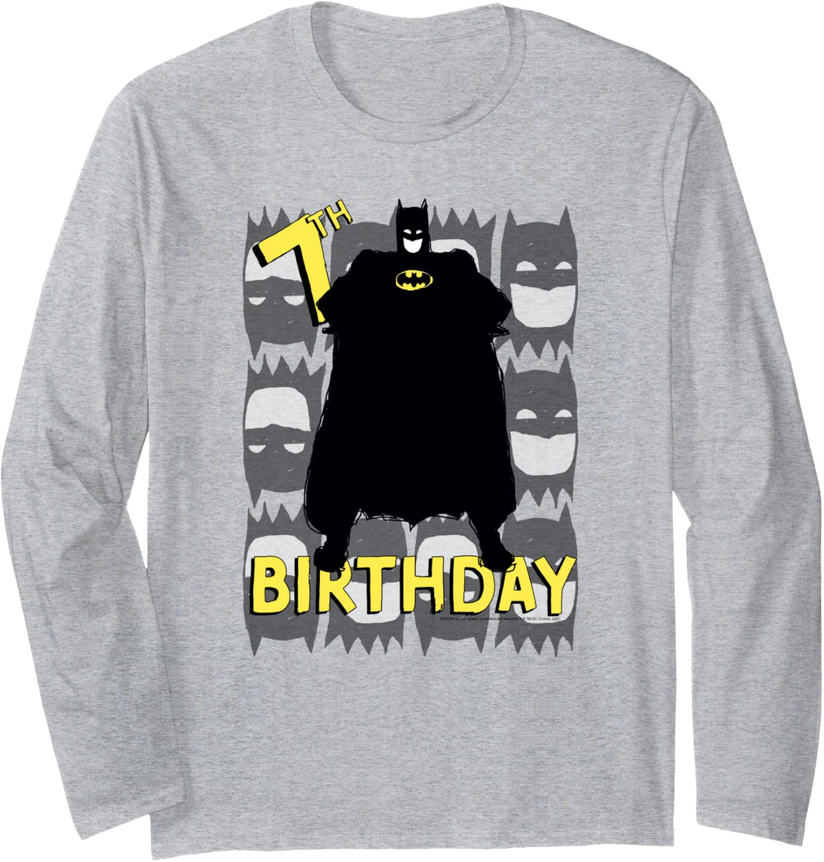DC Comics Batman 7th Birthday Hero Poster Long Sleeve Long Sleeve T Shirt Viral TikTok Find Fan Favorite
