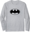 Batman Black Bat Logo Long Sleeve Long Sleeve T Shirt Streetwear Style Everyday Wear