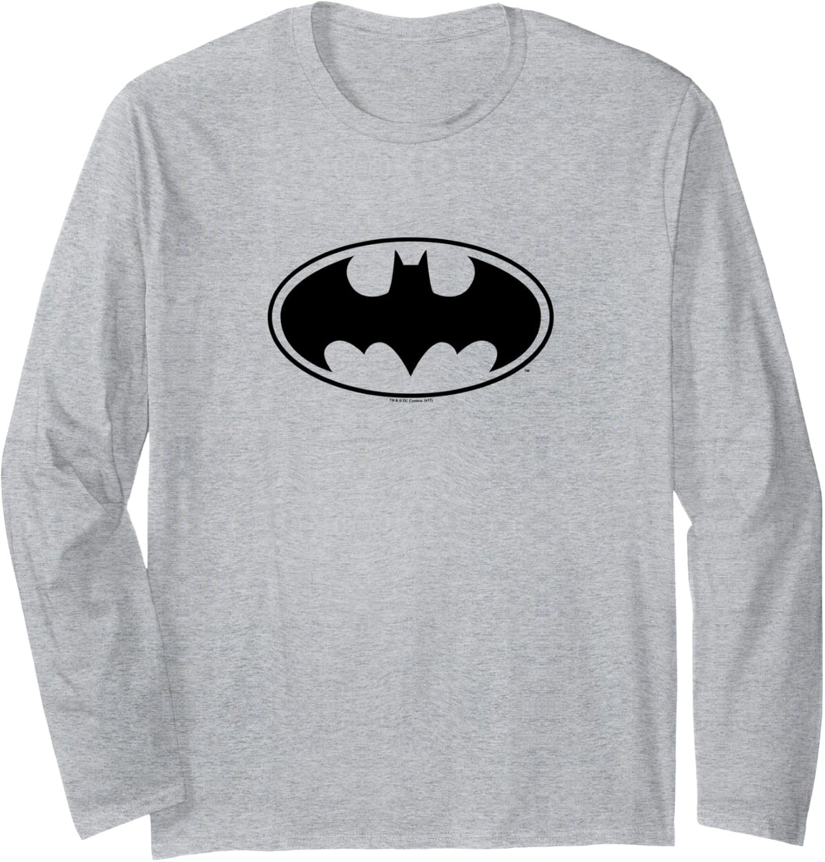 Batman Black Bat Logo Long Sleeve Long Sleeve T Shirt Streetwear Style Everyday Wear