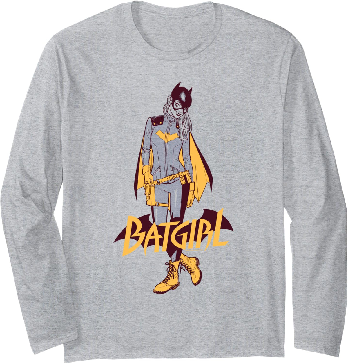 Batman Batgirl All New Long Sleeve Long Sleeve T Shirt Premium Print Everyday Wear