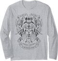 DC Comics Batman Utility Belt Layout Long Sleeve Long Sleeve T Shirt Comfort Fit US Top Pick