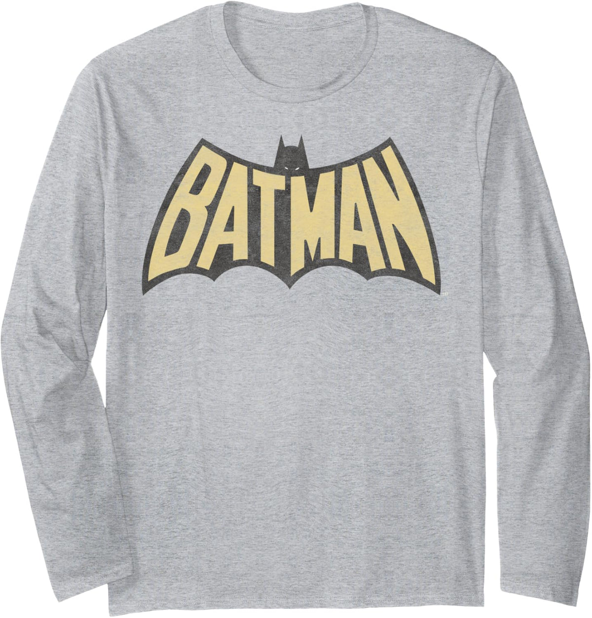 DC Comics Batman Gold Vintage Logo Long Sleeve Long Sleeve T Shirt Viral TikTok Find Everyday Wear