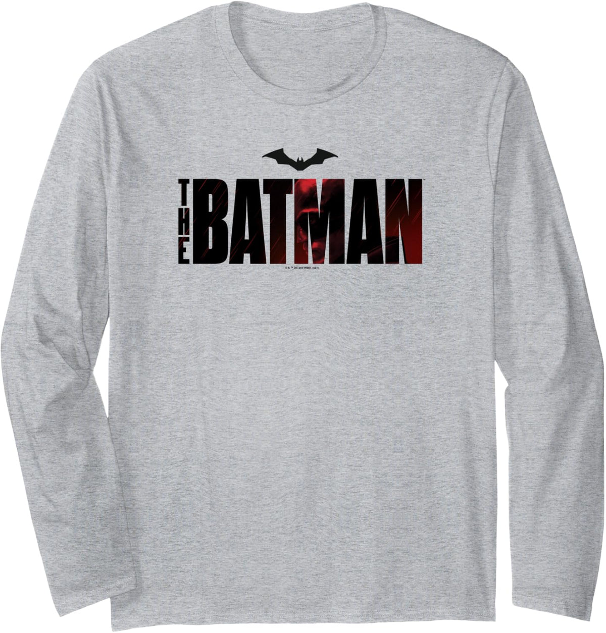 The Batman Text Logo Color Fill Long Sleeve Long Sleeve T Shirt Premium Print Best Seller Look
