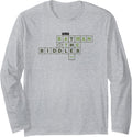 The Batman The Riddler Crossword Puzzle V 2 Long Sleeve Long Sleeve T Shirt Premium Print Fan Favorite
