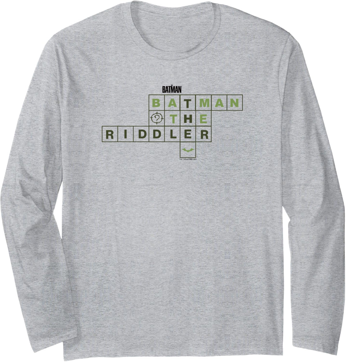 The Batman The Riddler Crossword Puzzle V 2 Long Sleeve Long Sleeve T Shirt Premium Print Fan Favorite