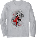 Batman Harley Quinn Sketch Long Sleeve Long Sleeve T Shirt Premium Print Best Seller Look