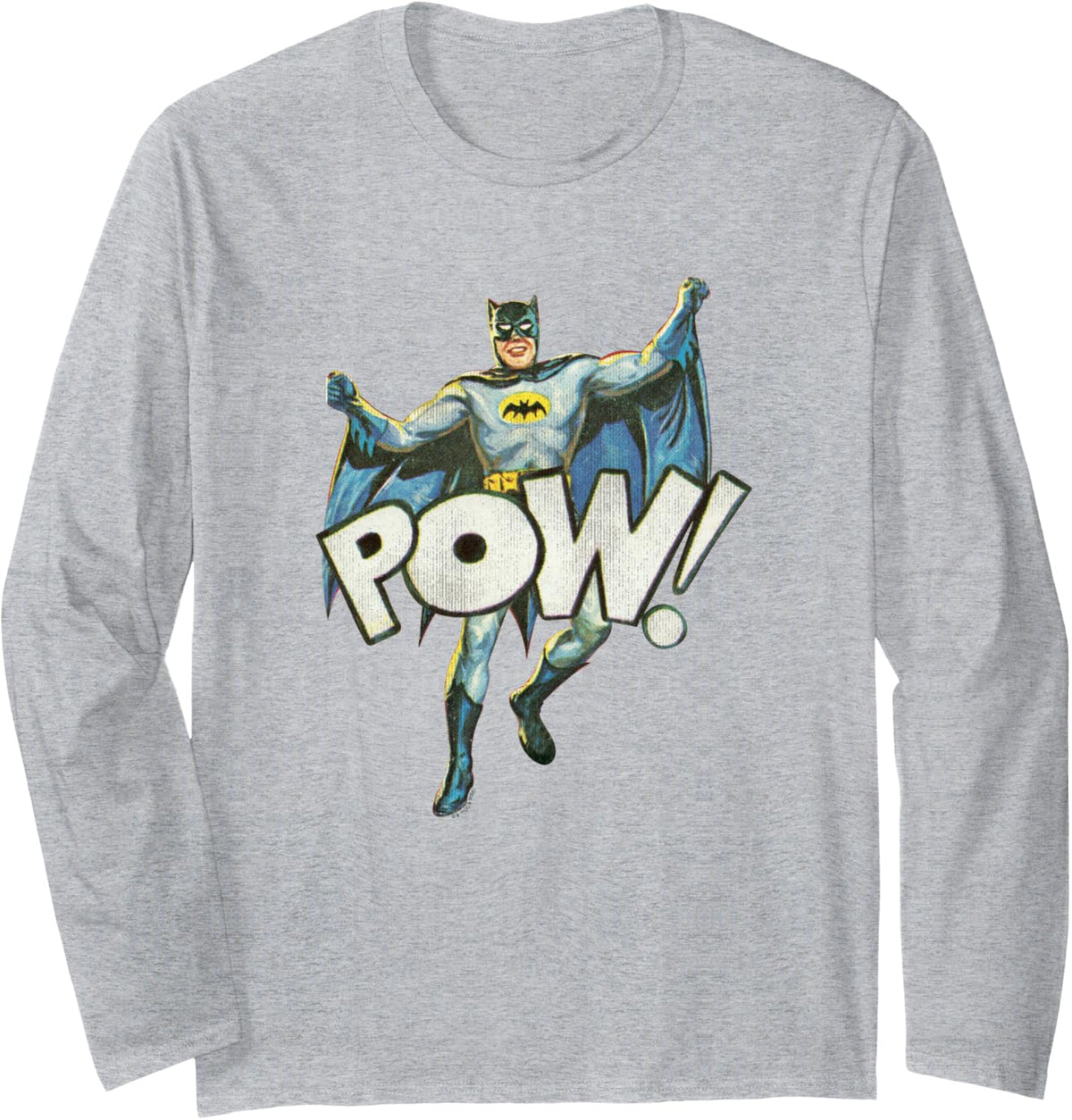 Batman Vintage 60 s Classic Adam West Batman Comic Pow Long Sleeve Long Sleeve T Shirt High Search Demand Fan Favorite