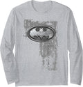 Batman Rivited Metal Logo Longsleeve T Shirt Long Sleeve Long Sleeve T Shirt Comfort Fit US Top Pick