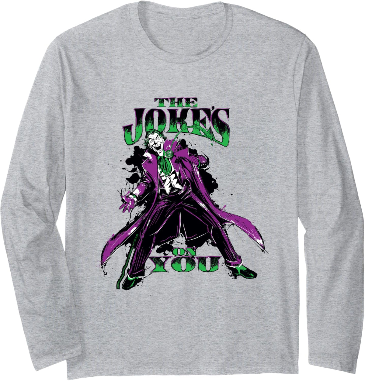 Batman The Joker The Jokes On You Long Sleeve Long Sleeve T Shirt High Search Demand Hot Right Now