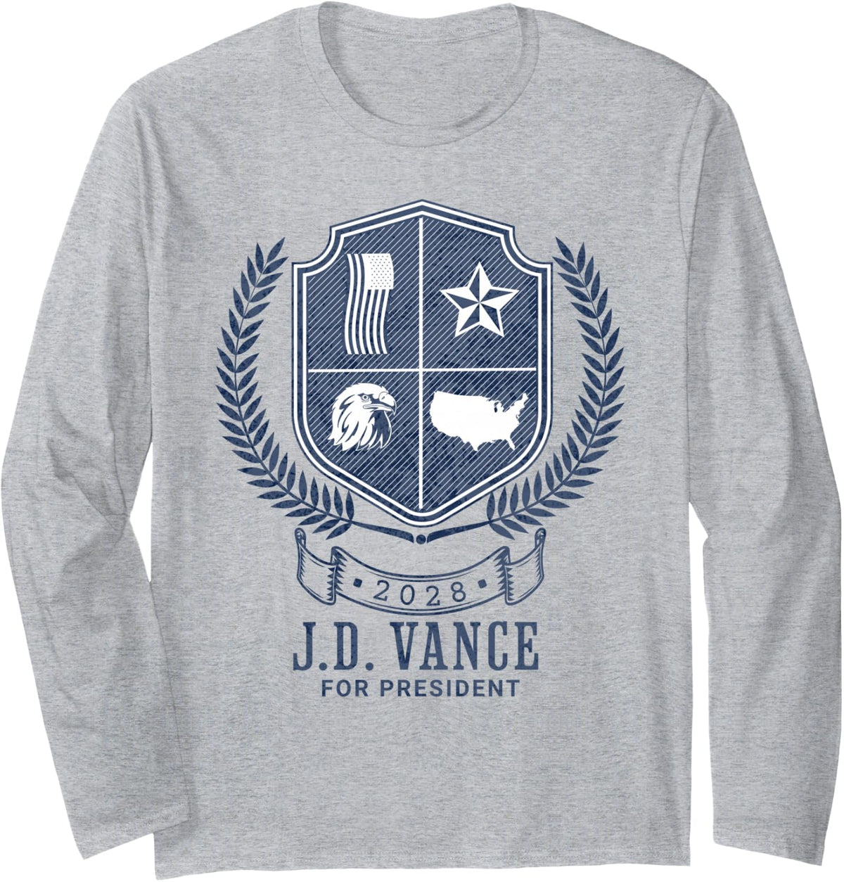 JD Vance 2028 for President Republican Election Patriotic Long Sleeve Apparel | Trending 2025