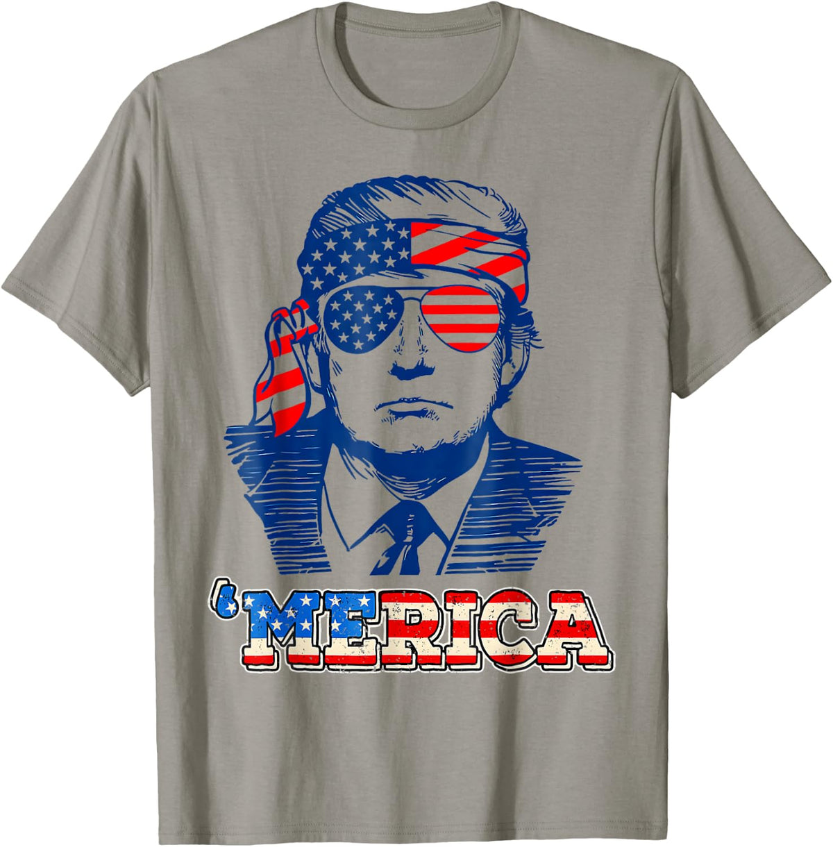 Merica the Politician Happy 4th of July American Flag Shirt