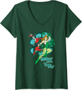 Womens Batman Harley and Ivy V Neck Apparel Streetwear Style Everyday Wear