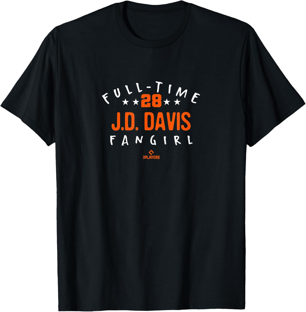 Full-Time JD Davis Fangirl MLBPA New York Baseball Player Apparel | Best Seller Pick