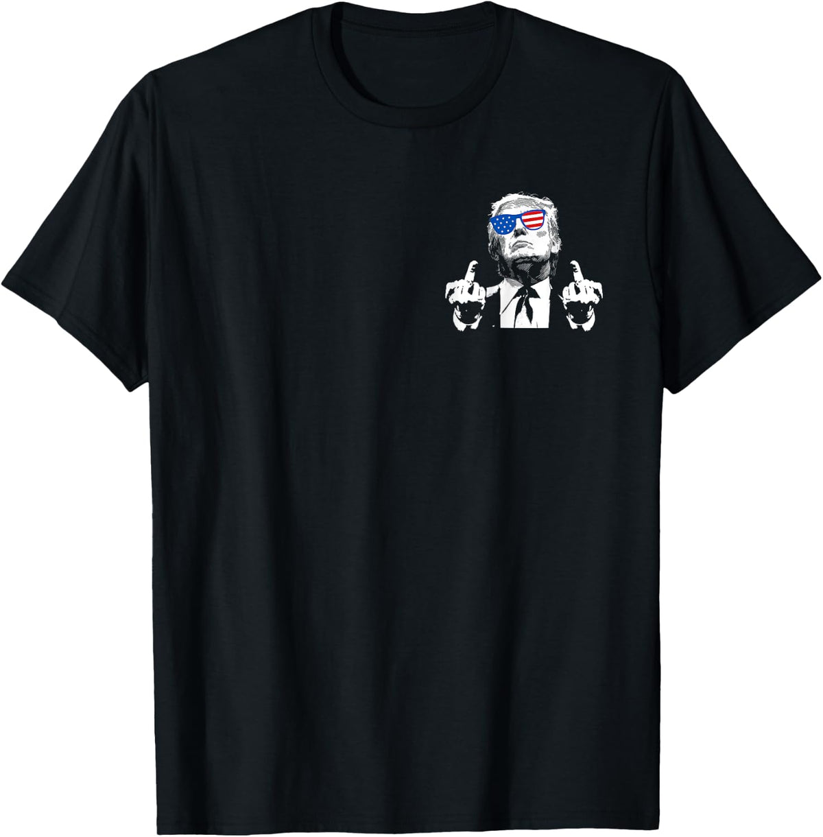 Front and Back You Missed the Politician 2024 US American Flag Shirt