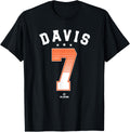 JD Davis 7 San Francisco MLBPA Apparel | Aesthetic Design