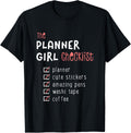 Group Trip Planner Girl Checklist Pens Stickers Washi Coffee Shirt 79