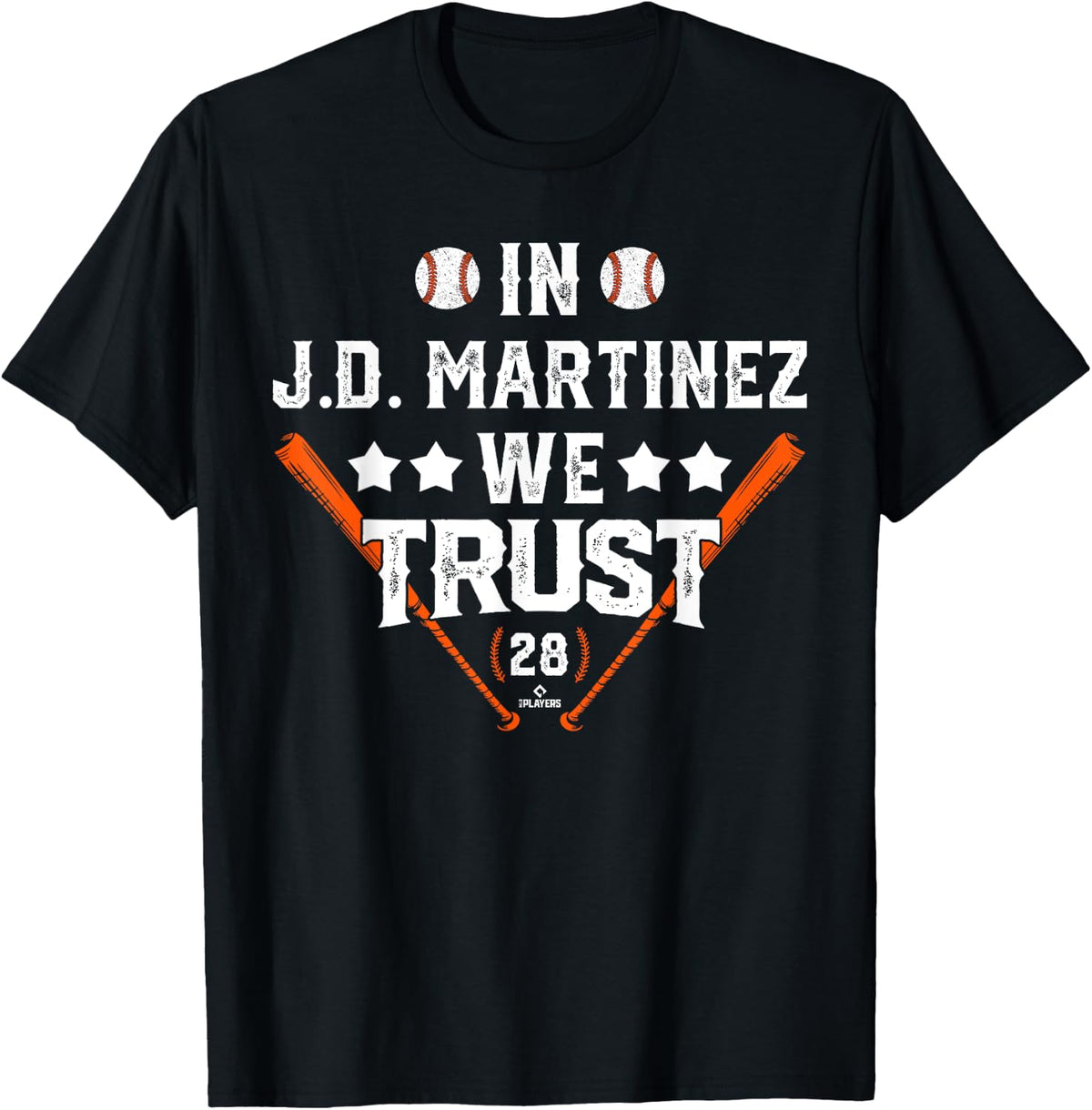 We Trust in J.D. Martinez New York Baseball MLBPA Apparel | Trending 2025