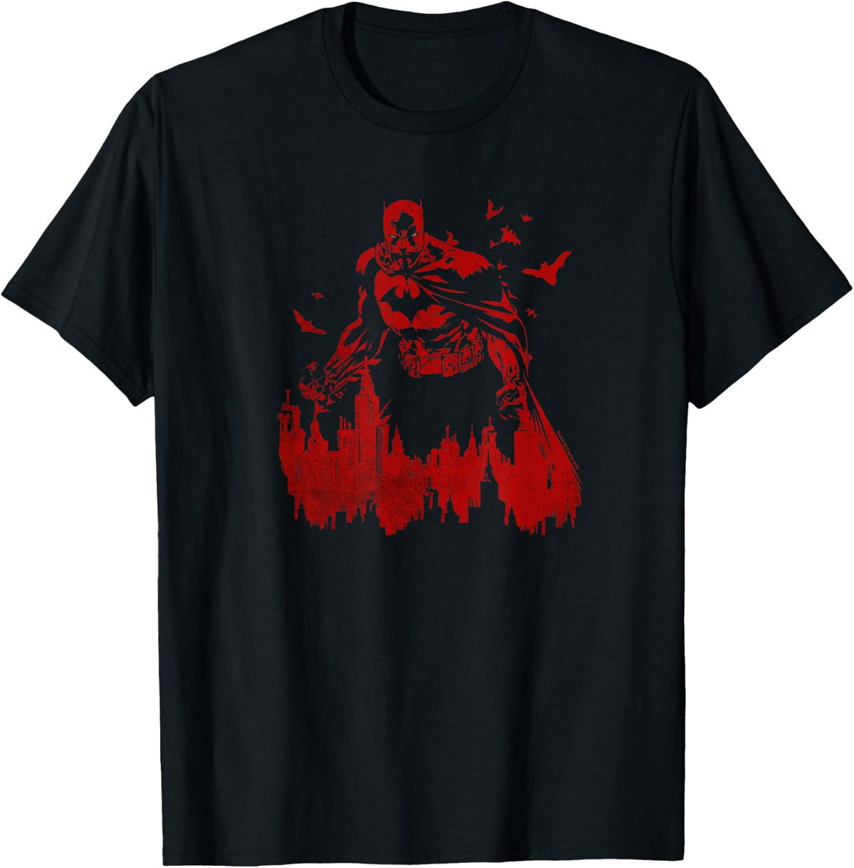 Batman Red Knight Gotham Apparel Comfort Fit Gift Ready
