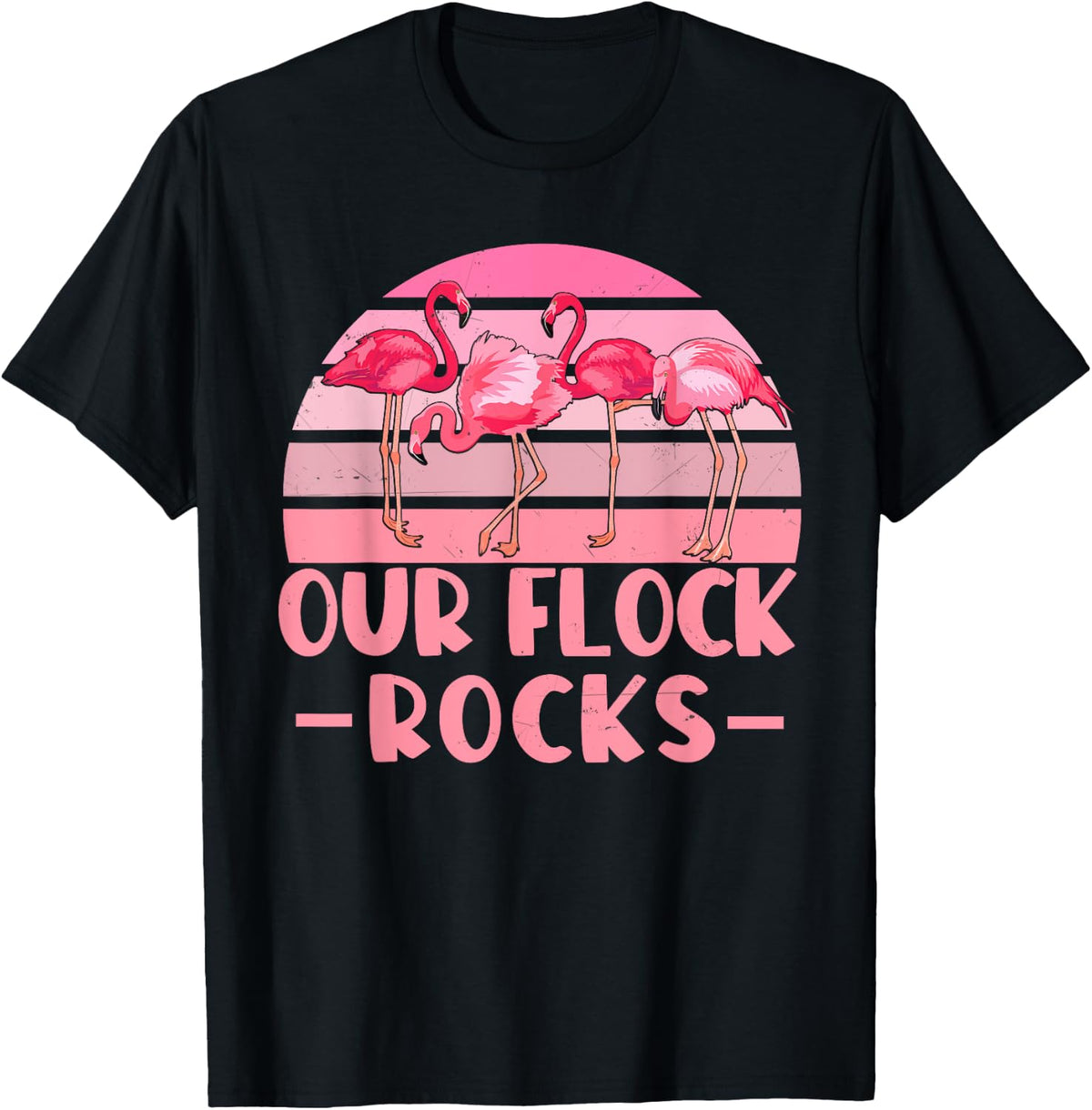 Group Trip Our Flock Rocks Flamingos Lover Family Vacation Shirt 66