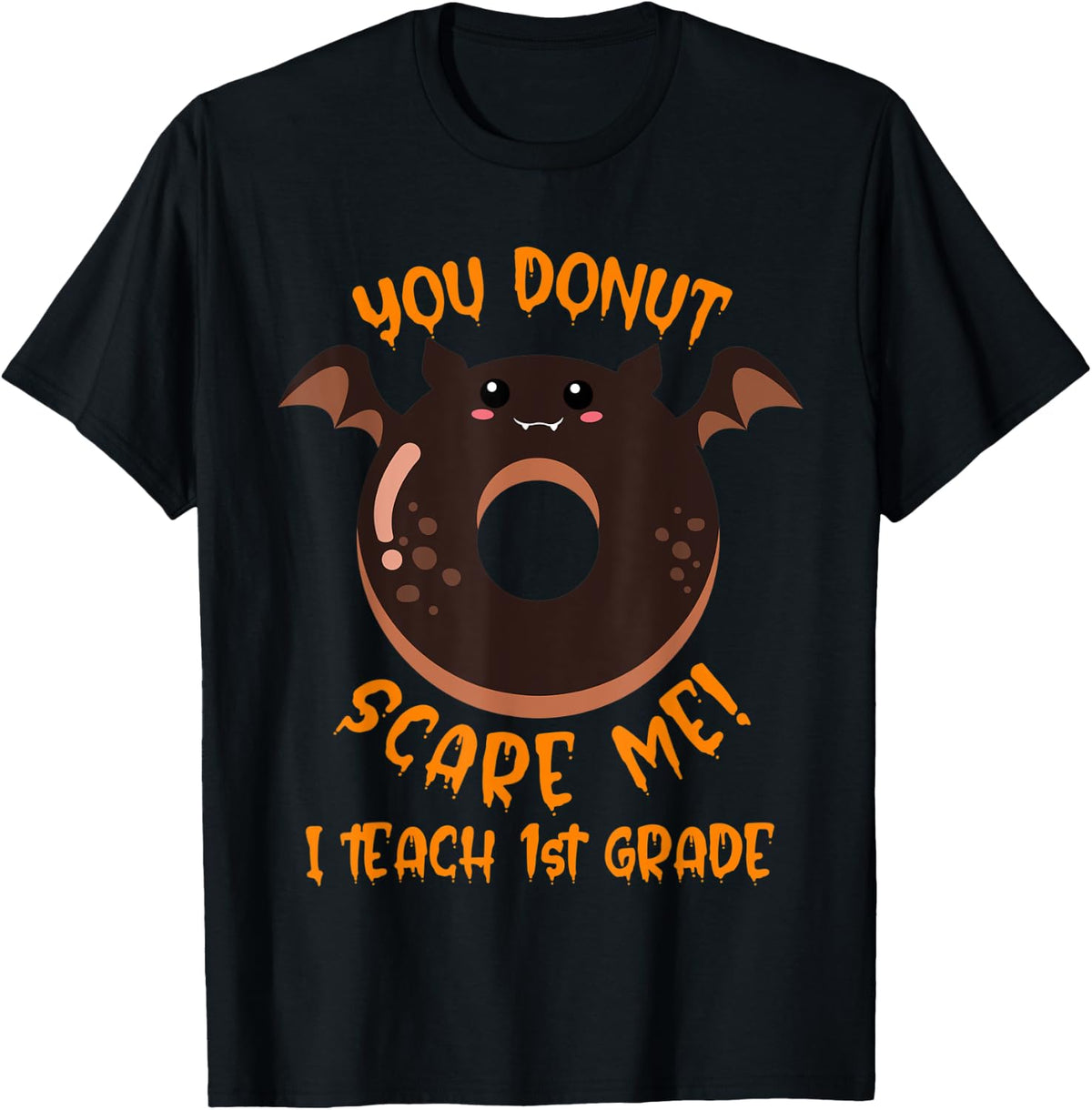 1st Grade Teacher Halloween Donut Costume Kawaii Vampire Bat Men Women Apparel Trending US Gift Ready