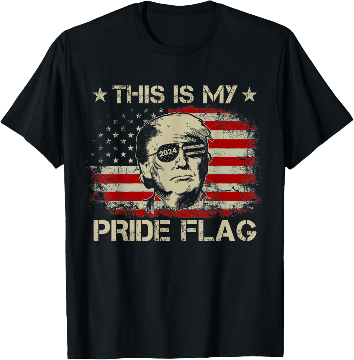 This Is My Pride Flag the Politician 2024 American 4th of July Shirt