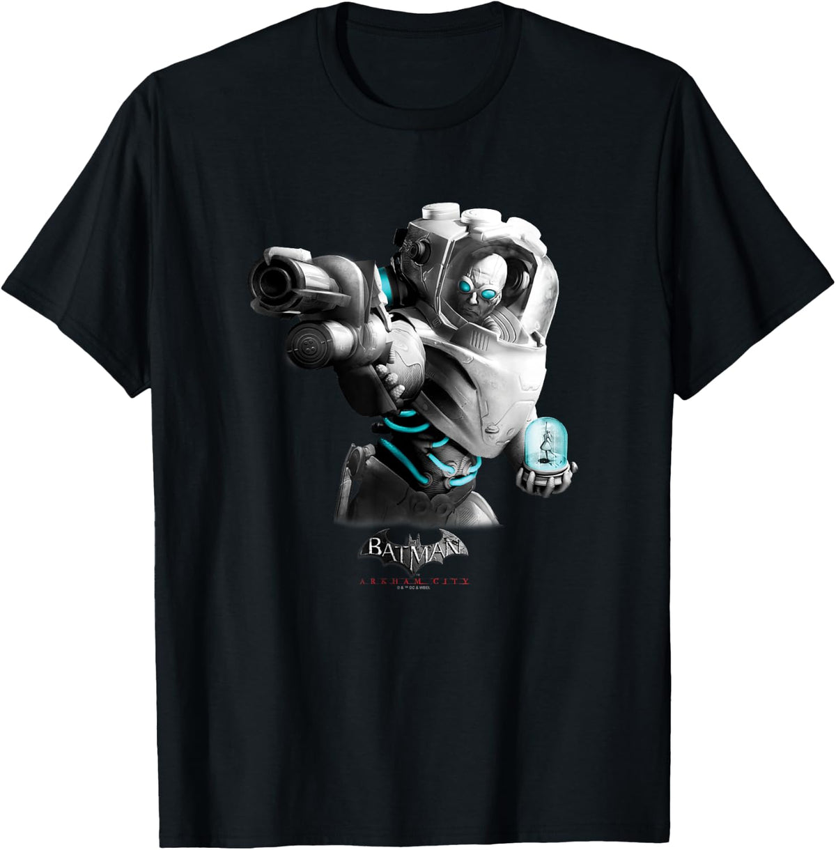 Batman Arkham City Mister Freeze Villain Distressed Poster Apparel Comfort Fit Everyday Wear