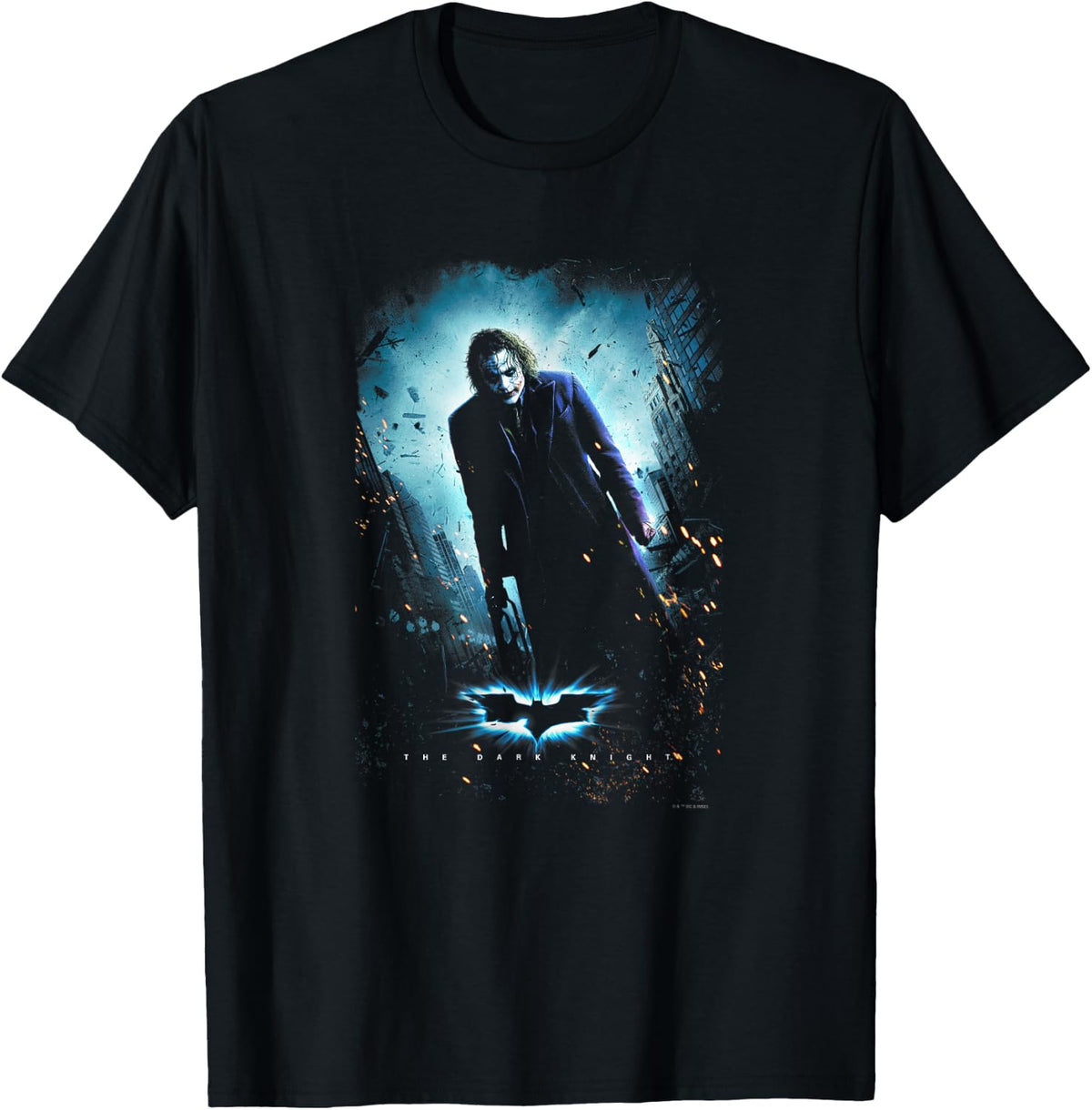 The Dark Knight The Joker Standing Menacingly Poster Apparel Comfort Fit Fan Favorite