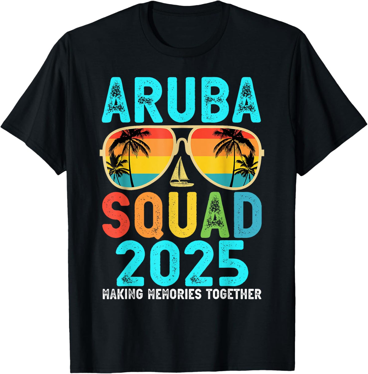 Group Trip Aruba Squad 2025 Vacation Friends Family Matching Shirt 88