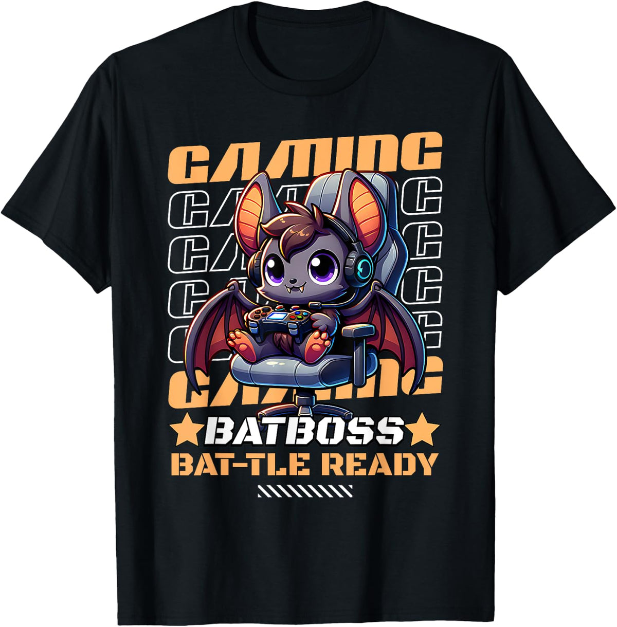 Gaming Bat Video Game Gamer Bat For Men Boys Women Kids Apparel Trending US Everyday Wear