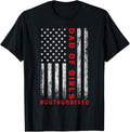 Girl Dad Outnumbered Vintage American Flag 4th of July Shirt 132
