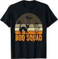 Boo Squad Toddler Halloween Scary Cat Bat Men Women Kids Apparel Comfort Fit US Top Pick