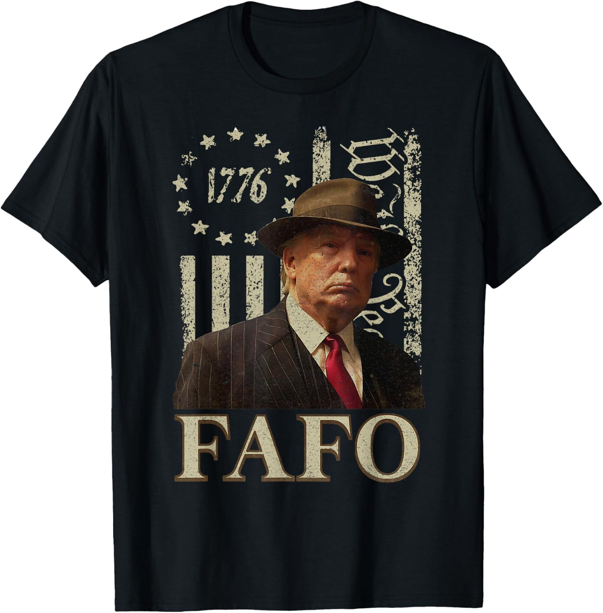 The Politician Fafo Funny American Flag Shirt
