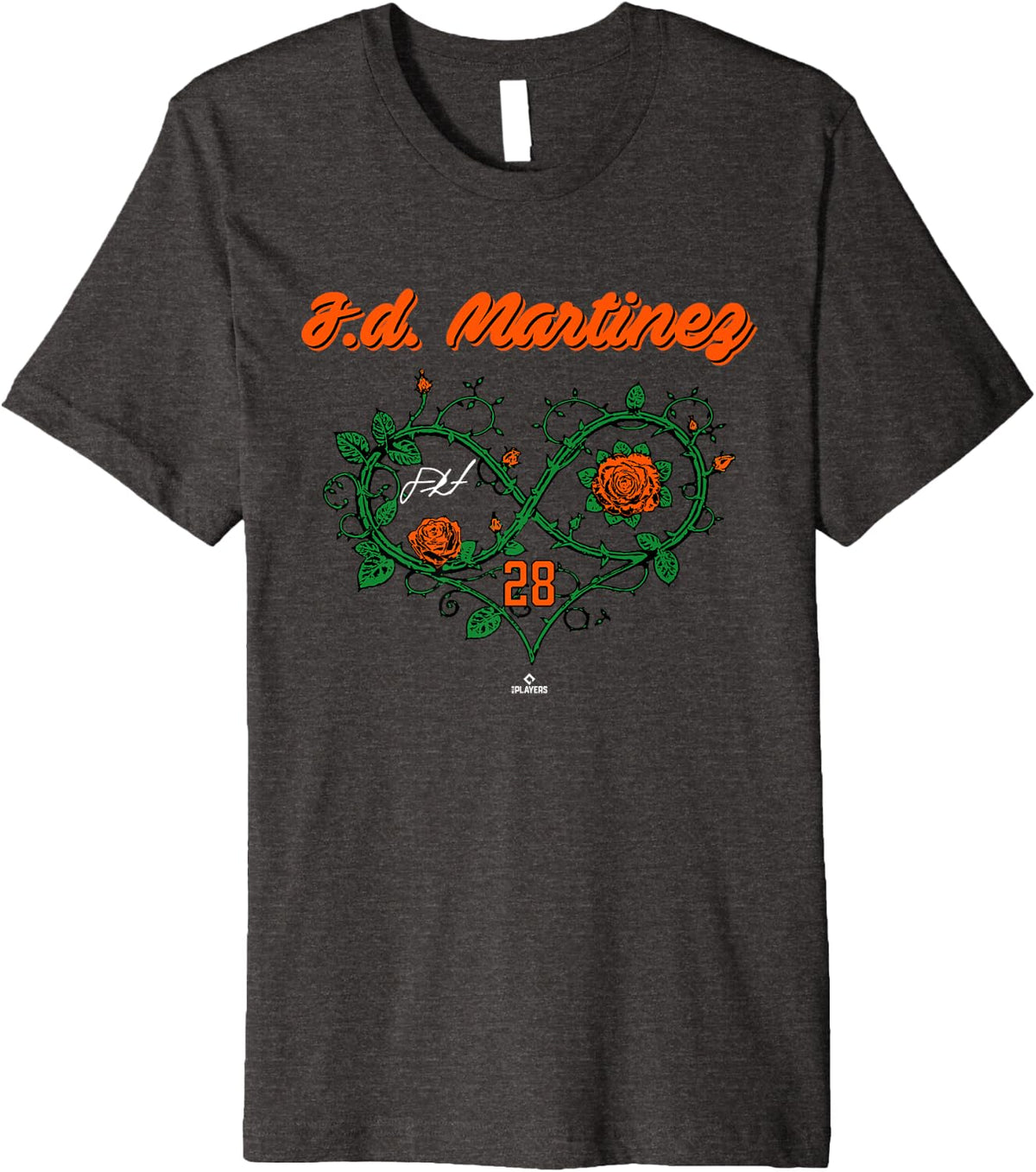 Infinite Heart Rose Thorns J.D. Martinez New York Baseball Premium Apparel | Best Seller Pick