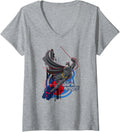 Womens Batman Dark Knight Swinging Dark Knight V Neck Apparel Viral TikTok Find Fan Favorite