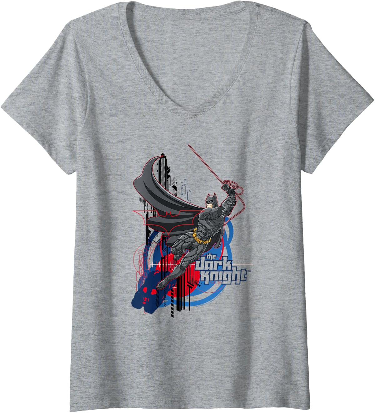 Womens Batman Dark Knight Swinging Dark Knight V Neck Apparel Viral TikTok Find Fan Favorite