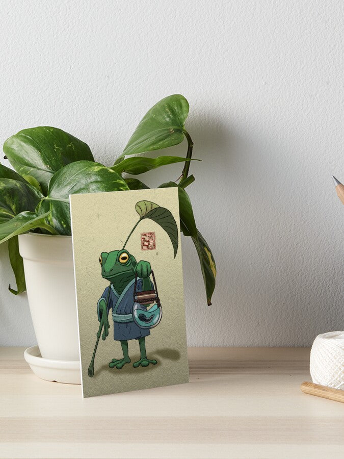 A Frog and His Son Art Board Print