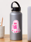 Reading sheet ghost Sticker