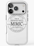 Safety Tested For Mimics by the Wizard's Guild iPhone Case