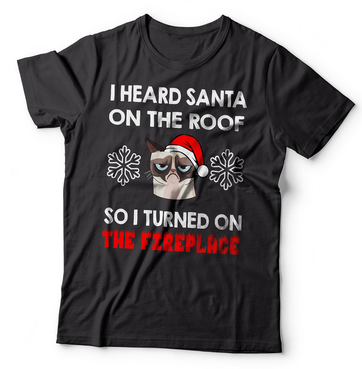 Grumpy Cat Christmas T Shirt Funny Santa Xmas Party Tee Shirt Graphic Tee – Bold Style · Perfect For Daily Wear