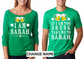 Funny Irish Custom name St Patrick39s Day Green T shirts CUSTOMIZABLE names Saint Patrick39s Day French terry 34 sleeve t shirt Graphic Tee – Aesthetic Look · Trending Graphic Apparel
